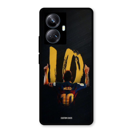 Number Ten Messi Realme 10 Pro Plus Mobile Back Cover - Sports PrintShield Case