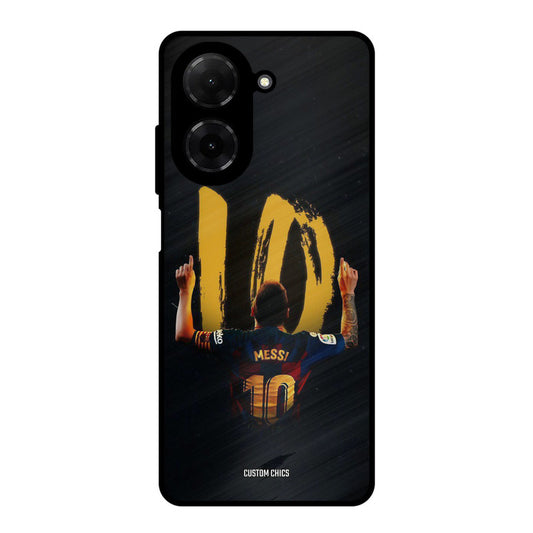 Number Ten Messi Poco C71 Mobile Back Cover - Sports PrintShield Case