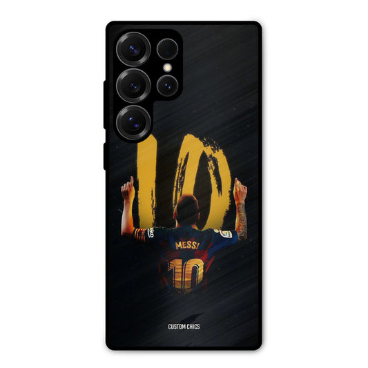 Number Ten Messi Samsung Galaxy S25 Ultra Mobile Back Cover - Sports PrintShield Case