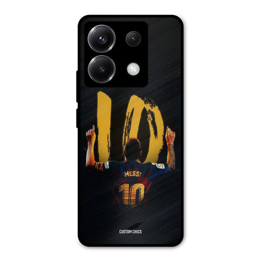 Number Ten Messi Poco X6 Mobile Back Cover - Sports PrintShield Case
