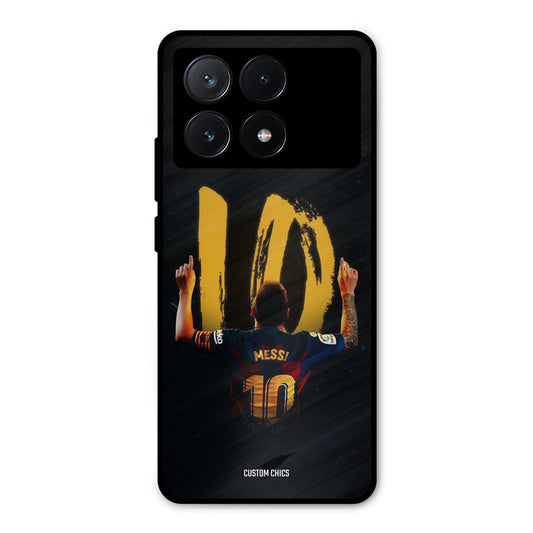 Number Ten Messi Poco X6 Pro Mobile Back Cover - Sports PrintShield Case