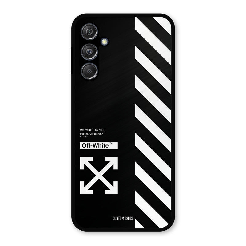 Off White Samsung Galaxy M34 5G Mobile Back Cover - Aesthetic PrintShield Case