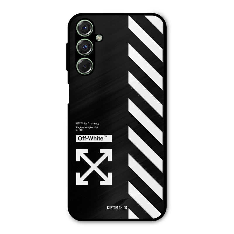 Off White Samsung Galaxy M34 Mobile Back Cover - Aesthetic PrintShield Case