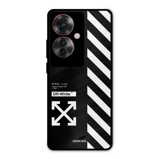 Off White Oppo F25 Pro Mobile Back Cover - Aesthetic PrintShield Case