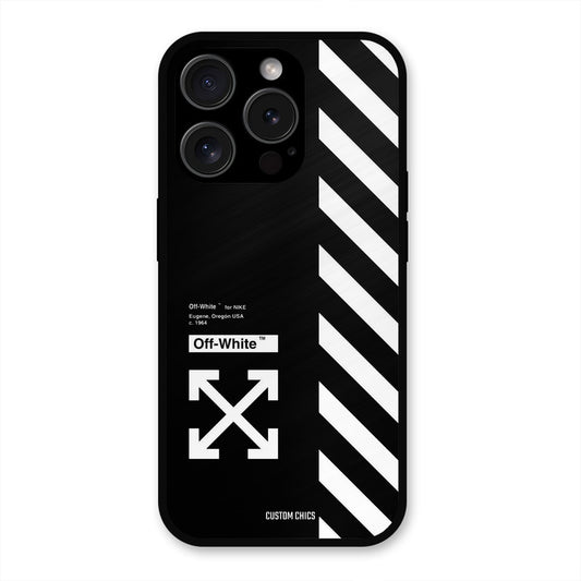 Off White iPhone 15 Pro Mobile Back Cover - Aesthetic PrintShield Case
