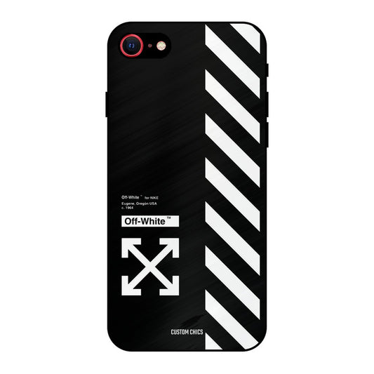 Off White iPhone SE 2020 Mobile Back Cover - Aesthetic PrintShield Case