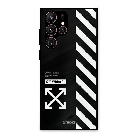 Off White Samsung Galaxy S22 Ultra Mobile Back Cover - Aesthetic PrintShield Case