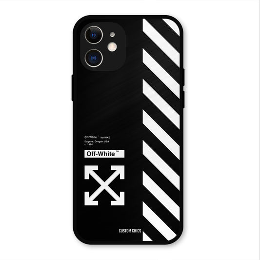 Off White IPhone 12 Mobile Back Cover - Aesthetic PrintShield Case