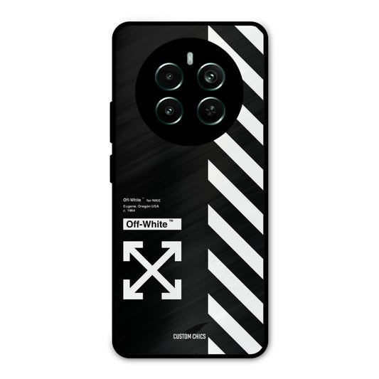 Off White Realme 12 Plus Mobile Back Cover - Aesthetic PrintShield Case