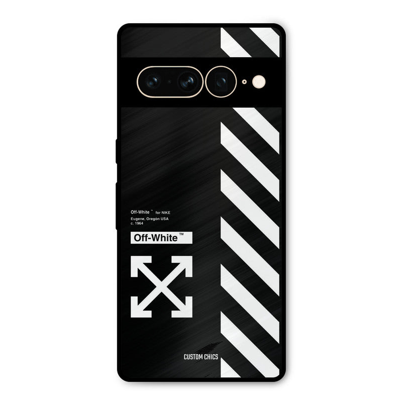 Off White Google Pixel 7 Pro Mobile Back Cover - Aesthetic PrintShield Case