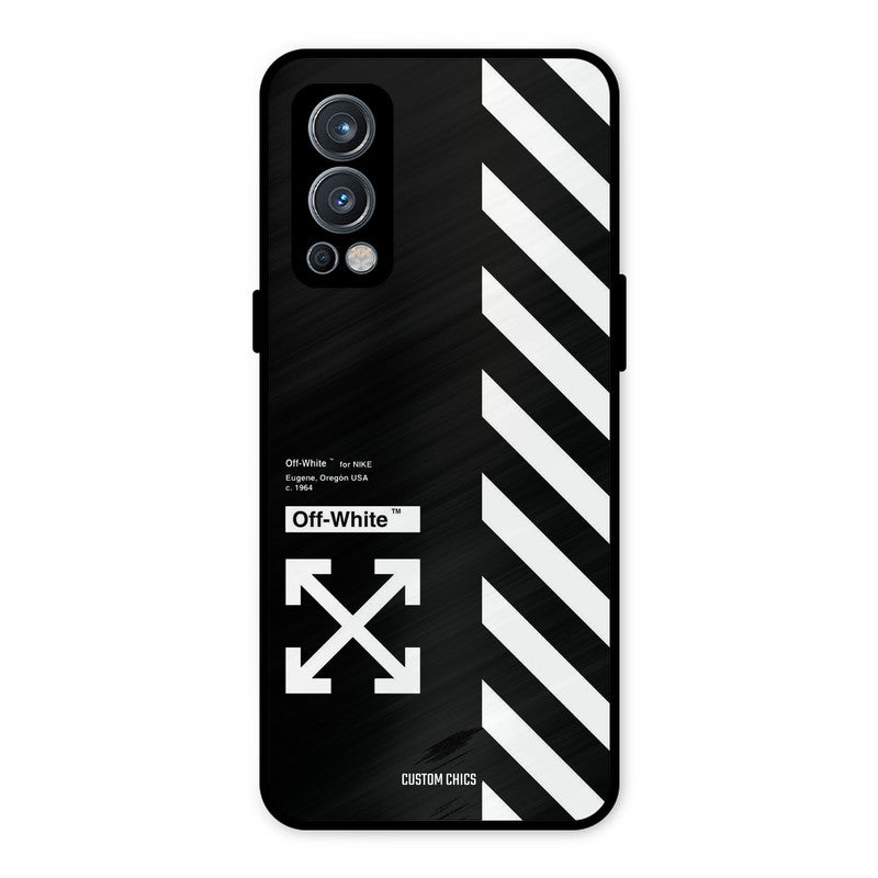 Off White OnePlus Nord 2 5G Mobile Back Cover - Aesthetic PrintShield Case