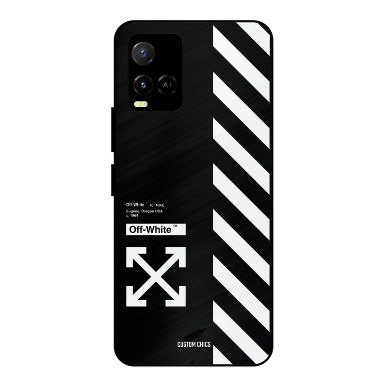 Off White Vivo Y33s Mobile Back Cover - Aesthetic PrintShield Case