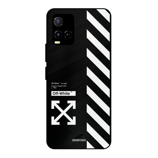 Off White Vivo Y33s Mobile Back Cover - Aesthetic PrintShield Case