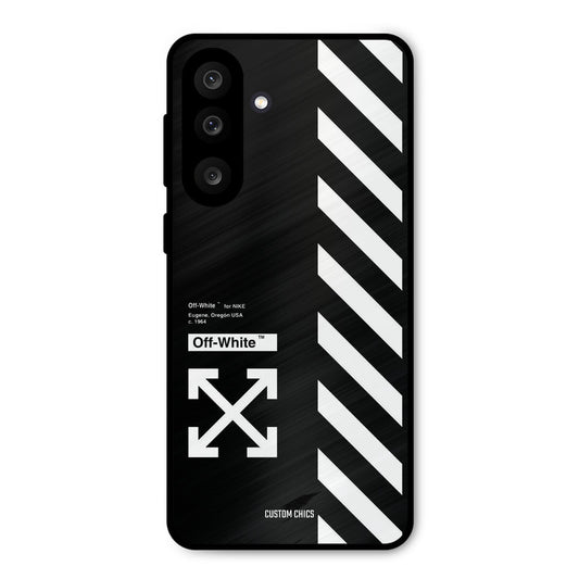 Off White Samsung Galaxy M56 Mobile Back Cover - Aesthetic PrintShield Case