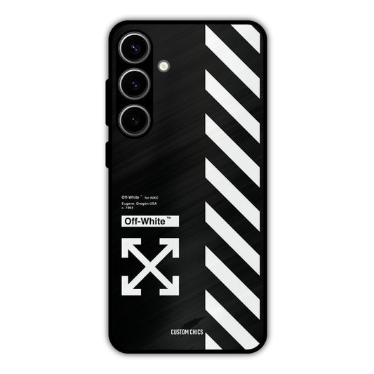 Off White Samsung Galaxy S24 Plus Mobile Back Cover - Aesthetic PrintShield Case