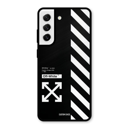 Off White Samsung Galaxy S21 FE 5G Mobile Back Cover - Aesthetic PrintShield Case