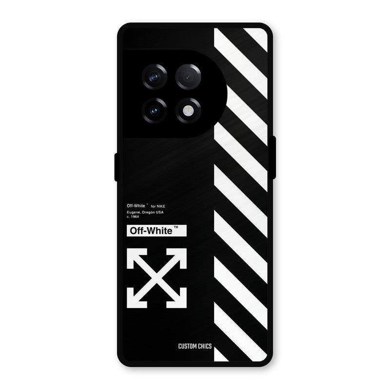 Off White OnePlus 11R Mobile Back Cover - Aesthetic PrintShield Case