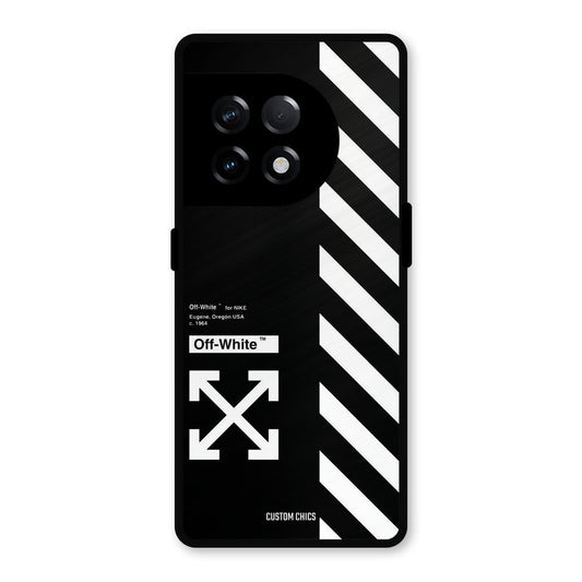 Off White OnePlus 11R Mobile Back Cover - Aesthetic PrintShield Case