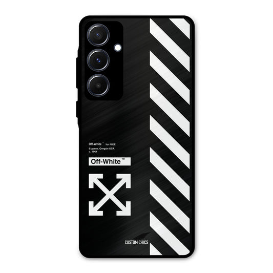 Off White Samsung Galaxy A55 5G Mobile Back Cover - Aesthetic PrintShield Case