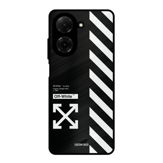 Off White Poco C71 Mobile Back Cover - Aesthetic PrintShield Case