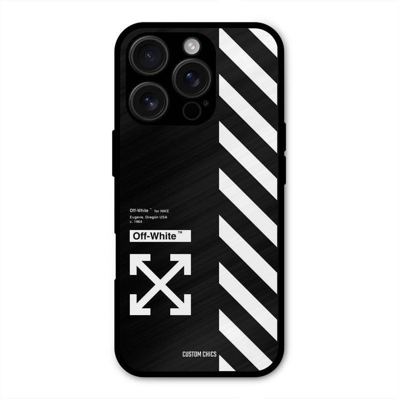 Off White iPhone 16 Pro Mobile Back Cover - Aesthetic PrintShield Case