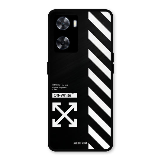 Off White Oppo A57 2022 Mobile Back Cover - Aesthetic PrintShield Case