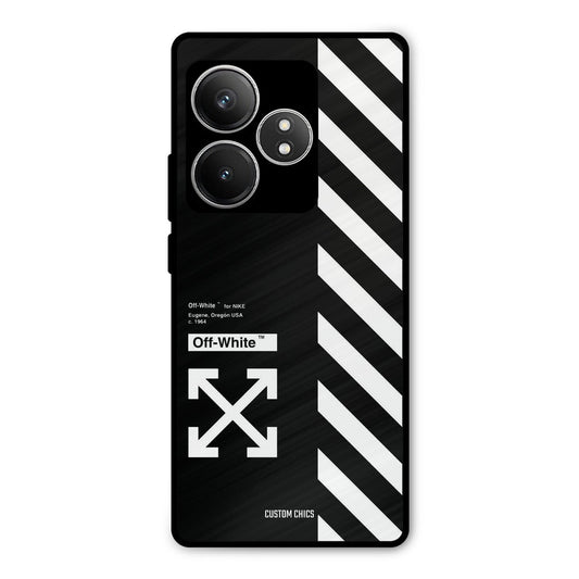 Off White Realme GT 6T Mobile Back Cover - Aesthetic PrintShield Case