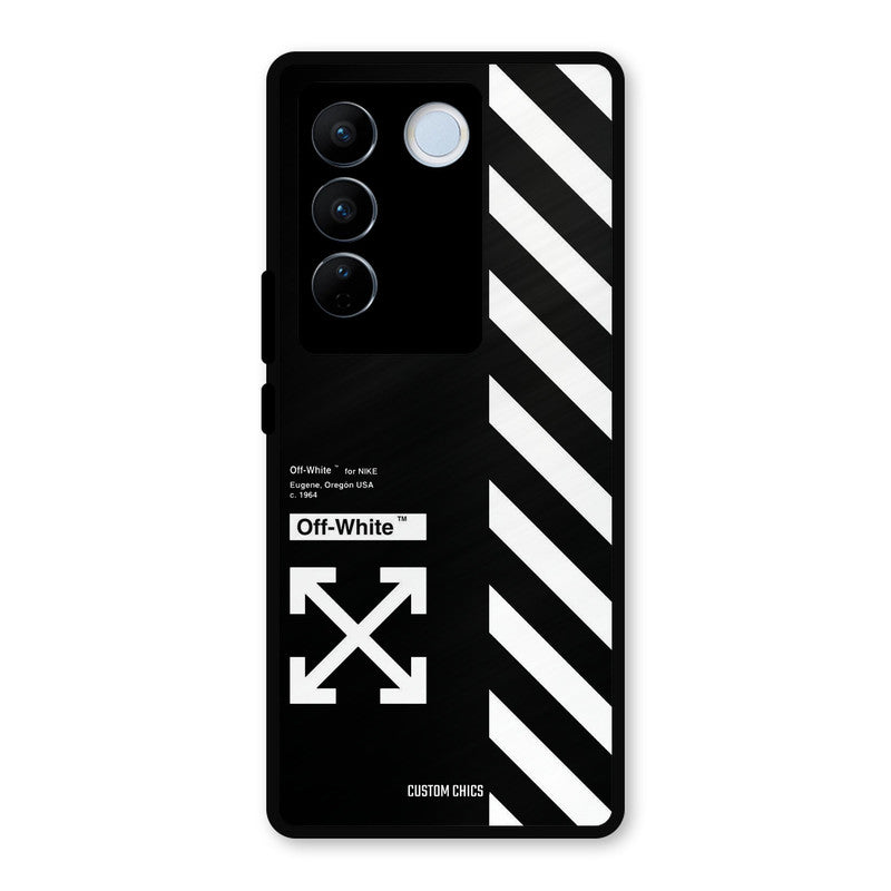 Off White Vivo V27 Pro Mobile Back Cover - Aesthetic PrintShield Case