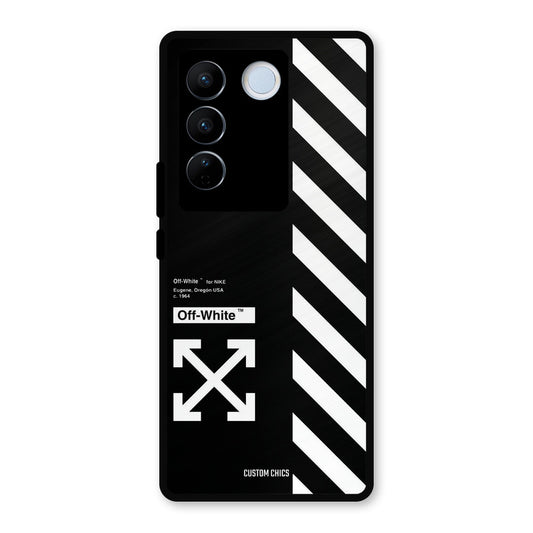 Off White Vivo V27 Pro Mobile Back Cover - Aesthetic PrintShield Case