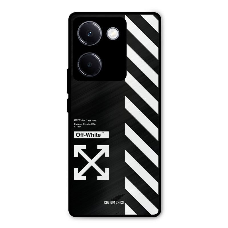 Off White Vivo Y300 Plus Mobile Back Cover - Aesthetic PrintShield Case