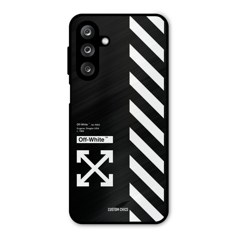 Off White Samsung Galaxy M36 Mobile Back Cover - Aesthetic PrintShield Case