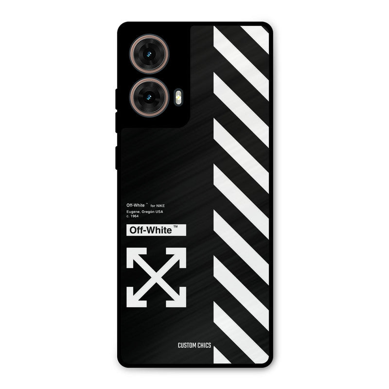 Off White Moto G85 Mobile Back Cover - Aesthetic PrintShield Case