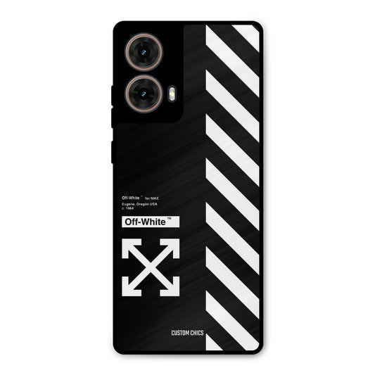 Off White Moto G85 Mobile Back Cover - Aesthetic PrintShield Case
