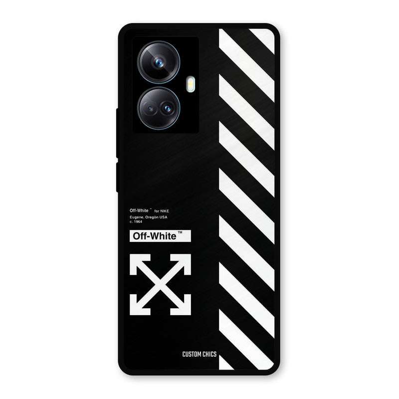 Off White Realme 10 Pro Plus Mobile Back Cover - Aesthetic PrintShield Case