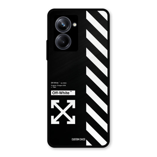 Off White Realme 10 Pro Mobile Back Cover - Aesthetic PrintShield Case
