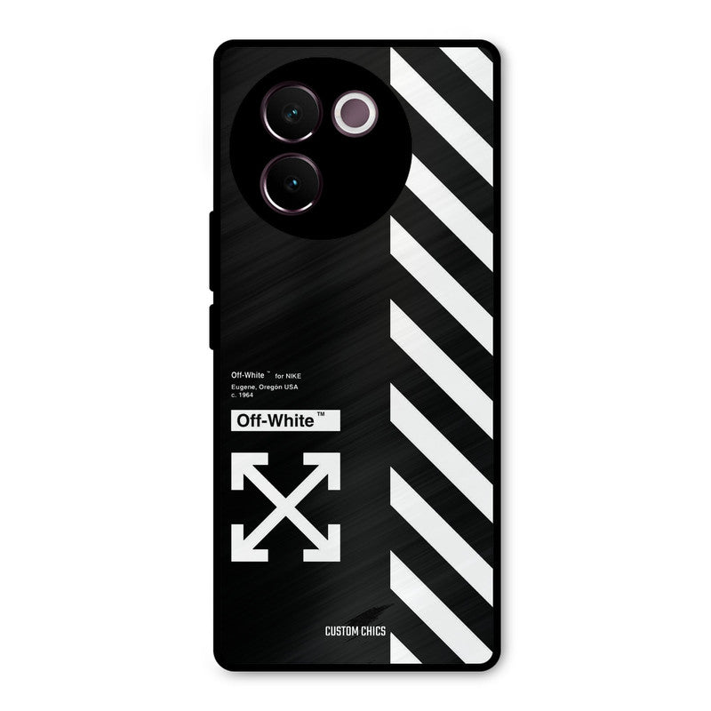 Off White Vivo V30e Mobile Back Cover - Aesthetic PrintShield Case