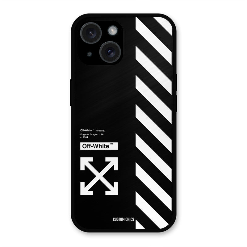Off White iPhone 15 Plus Mobile Back Cover - Aesthetic PrintShield Case