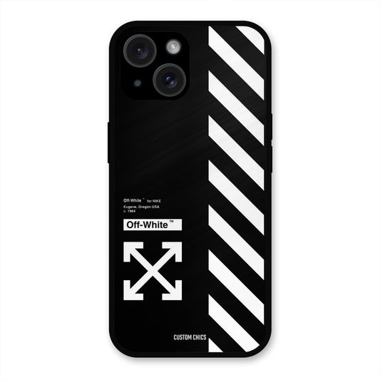 Off White iPhone 15 Plus Mobile Back Cover - Aesthetic PrintShield Case