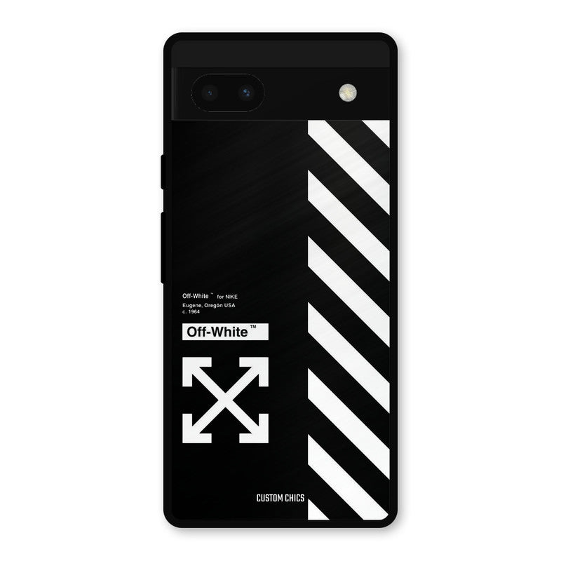 Off White Google Pixel 6a Mobile Back Cover - Aesthetic PrintShield Case