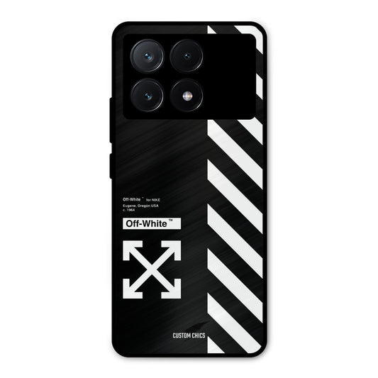 Off White Poco X6 Pro Mobile Back Cover - Aesthetic PrintShield Case