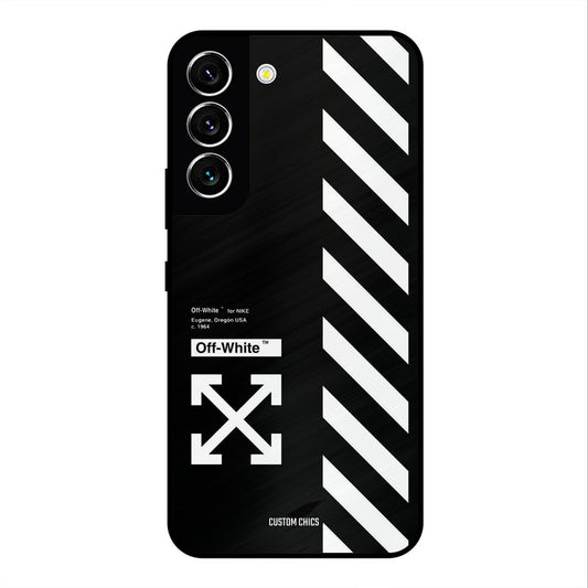 Off White Samsung Galaxy S22 Mobile Back Cover - Aesthetic PrintShield Case