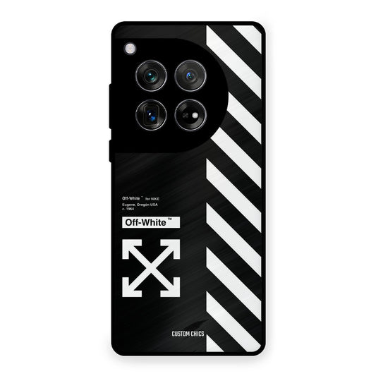 Off White OnePlus 12 Mobile Back Cover - Aesthetic PrintShield Case