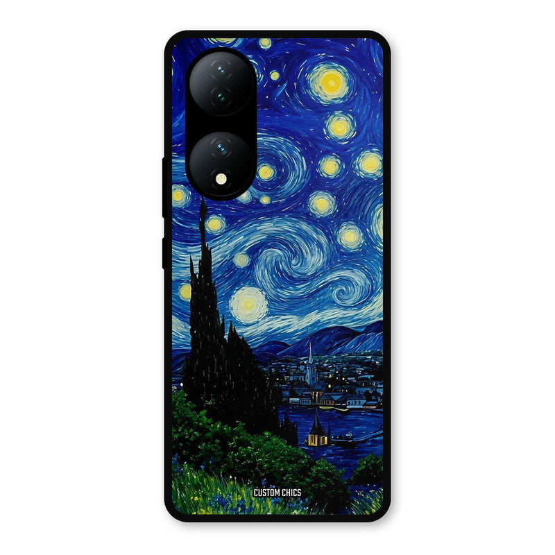 Oil Painting Vivo Y100 Mobile Back Cover - Aesthetic PrintShield Case
