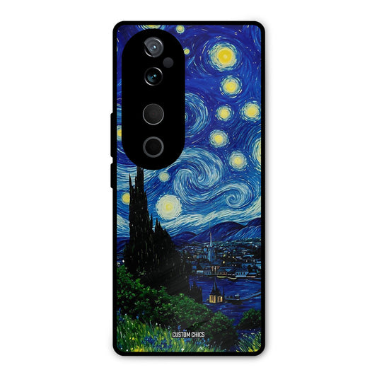 Oil Painting Vivo V40 Mobile Back Cover - Aesthetic PrintShield Case