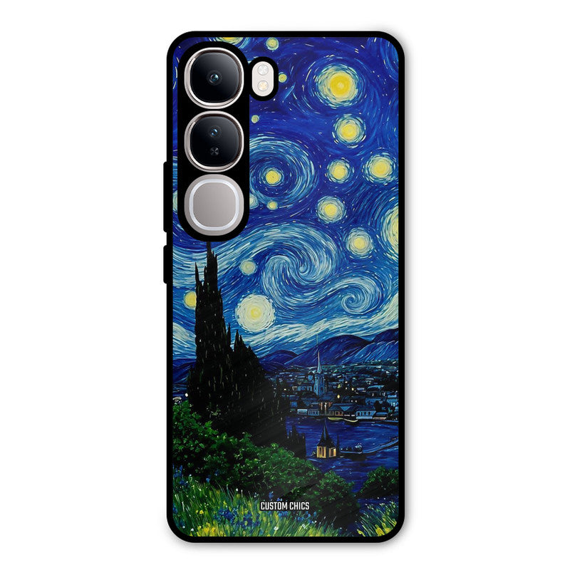 Oil Painting Vivo Y300 Mobile Back Cover - Aesthetic PrintShield Case