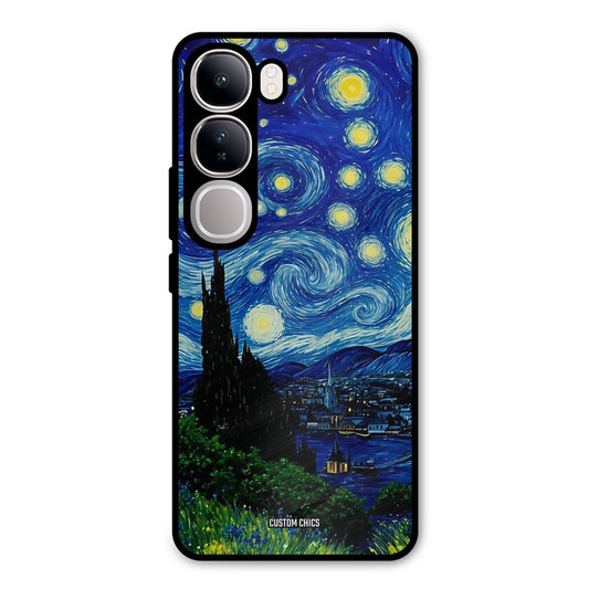 Oil Painting Vivo Y300 Mobile Back Cover - Aesthetic PrintShield Case