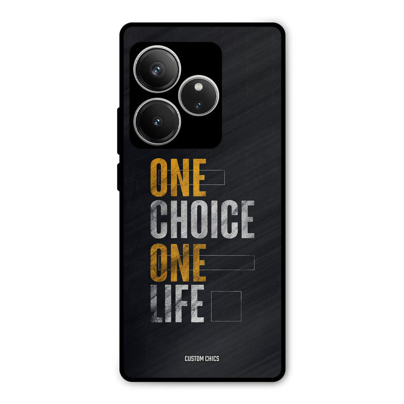 One Life Realme GT 6 Mobile Back Cover - Typography PrintShield Case