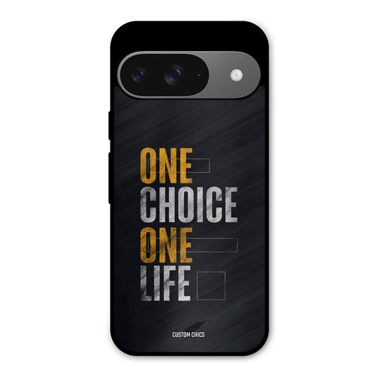 One Life Google Pixel 9 Mobile Back Cover - Typography PrintShield Case