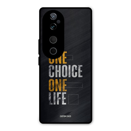 One Life Vivo V40 Mobile Back Cover - Typography PrintShield Case