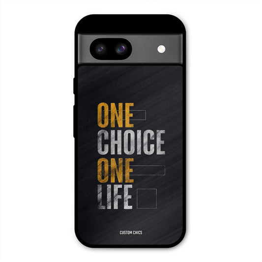 One Life Google Pixel 8a Mobile Back Cover - Typography PrintShield Case